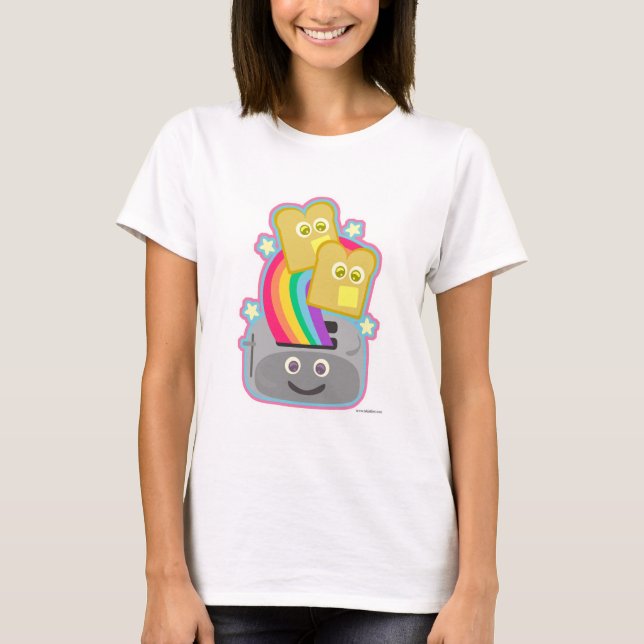 Kawaii Rainbow Toast T-Shirt (Front)