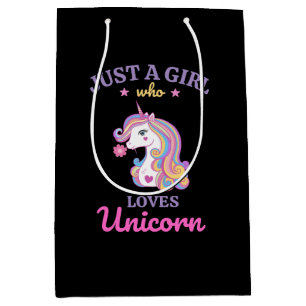 Kawaii Rainbow Unicorn Magical Colorful  Medium Gift Bag