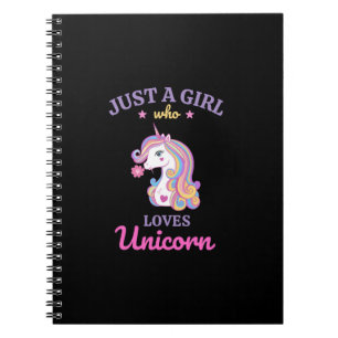 Kawaii Rainbow Unicorn Magical Colorful Notebook
