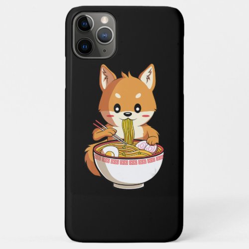 Kawaii Ramen Akita Inu Japanese Noodle Anime Lover iPhone 11 Pro Max Case