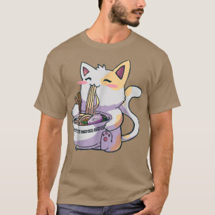 Kawaii Ramen Cat Anime Japanese Food T-Shirt