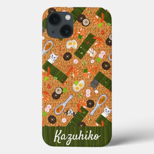 Kawaii Ramen Cats iPhone 13 Case