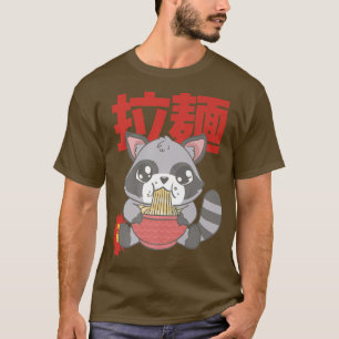Kawaii Ramen Raccoon - Otaku Anime Manga 753 T-Shirt