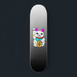 Kawaii Rave Lucky Cat Maneki Neko Skateboard Deck<br><div class="desc"></div>