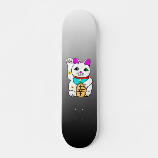 Kawaii Rave Lucky Cat Maneki Neko Skateboard Deck