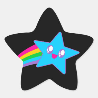 Kawaii Rave Neon Star Rainbow Star Sticker