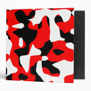 Kawaii Rave Urban Camo 3 Ring Binder