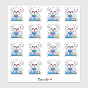 Kawaii Reading Progress Bear Good Job Teacher  Sticker