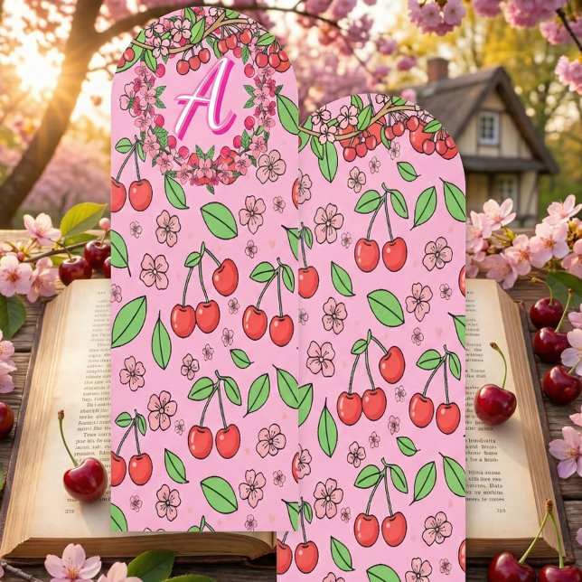 Kawaii Red Cherry Vibes Cute Girly Aesthetic Bookmarks (Creator Uploaded)