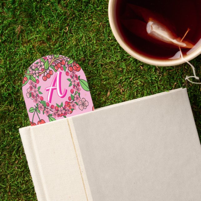 Kawaii Red Cherry Vibes Cute Girly Aesthetic Bookmarks (Closed Book)