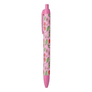 Kawaii Red Cherry Vibes Cute Girly Aesthetic Pen