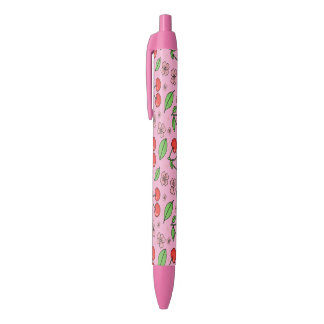 Kawaii Red Cherry Vibes Cute Girly Aesthetic Pen