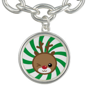 Kawaii Reindeer Bracelet and Charm