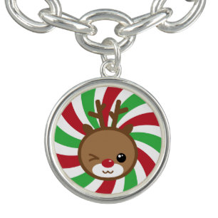 Kawaii Reindeer Bracelet and Charm