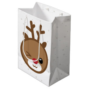 Kawaii Reindeer Christmas Gift Bag