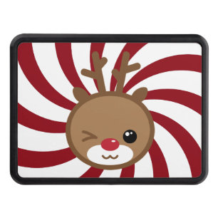 Kawaii Reindeer Trailer Hitch Cover