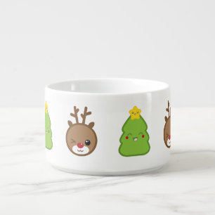 Kawaii Reindeer & Xmas Tree Chilli Bowl