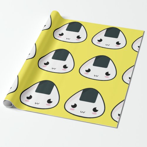 Kawaii Rice ball Wrapping Paper