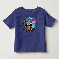 Kawaii Rocket Raccoon In Space Toddler T-shirt