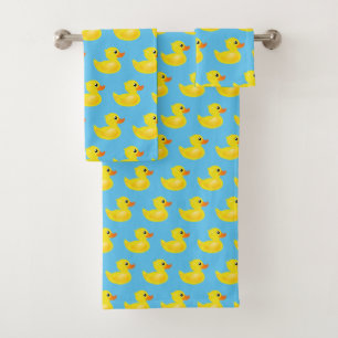 Kawaii Rubber Ducks Bath Towel Set