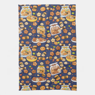 Kawaii Sakura Arare kakimochi Kitchen Towel