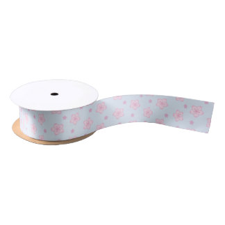 Kawaii Sakura Cherry Blossoms Satin Ribbon