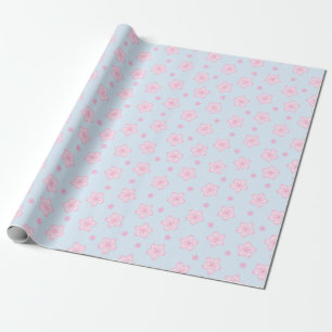 Kawaii Sakura Cherry Blossoms Wrapping Paper