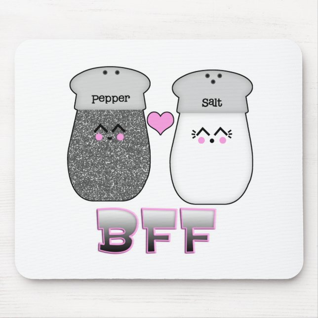 Kawaii Salt n Pepper BFF Mouse Pad (Front)