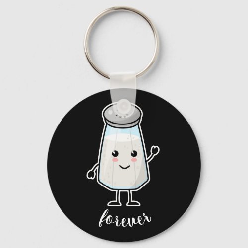 Kawaii Salt Shaker Forever love Keychain