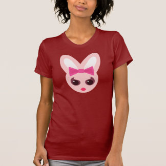 Kawaii Sassy Bunny Pink Bow T-Shirt