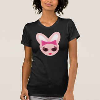 Kawaii Sassy Bunny Pink Bow T-Shirt