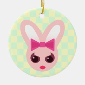Kawaii Sassy Bunny Rabbit Girl Ornament