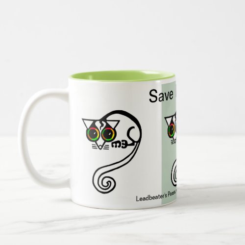  Kawaii_ Save POSSUMS _ Endangered _ Australia Two_Tone Coffee Mug