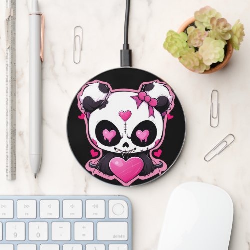 Kawaii Scary Love Monster Panda Wireless Charger