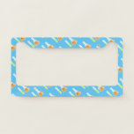 Kawaii Scientist Science Lab License Plate Frame<br><div class="desc">Kawaii Science Lab featuring a Kawaii magnifying glass,  a Kawaii flask and a Kawaii test tube.</div>