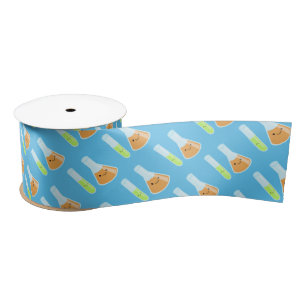 Kawaii Scientist Science Lab Satin Ribbon