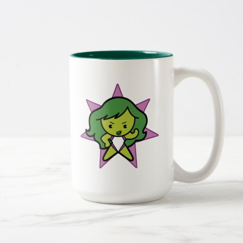 Kawaii She_Hulk Flex Two_Tone Coffee Mug