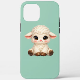 Kawaii Sheep Sitting Happily with Sweet  iPhone 12 Pro Max Case