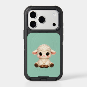 Kawaii Sheep Sitting Happily with Sweet  iPhone 17 Pro Case