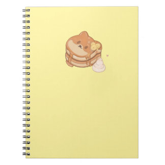 Kawaii Shiba Inu Bananas Pancakes Notebook