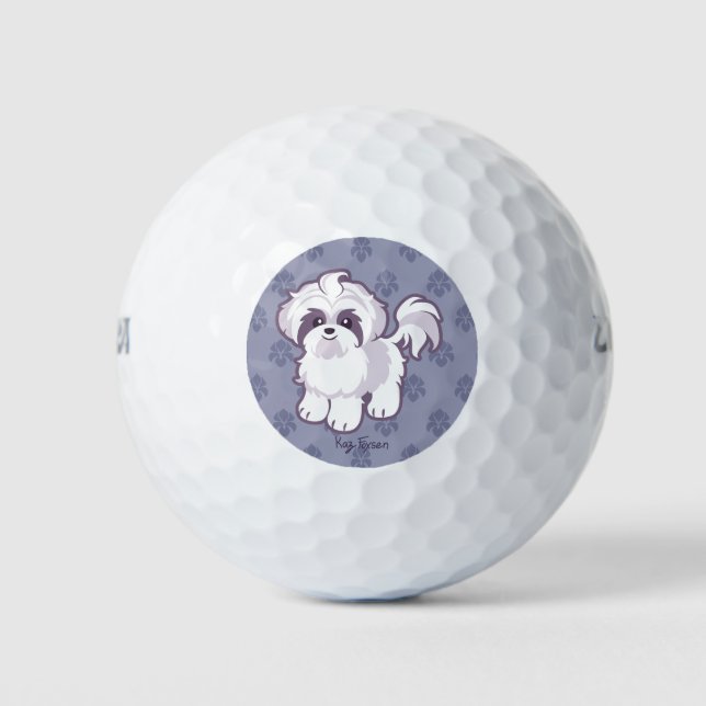 Kawaii Shih Tzu Golf Balls (Front)