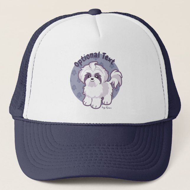 Kawaii Shih Tzu Trucker Hat (Front)