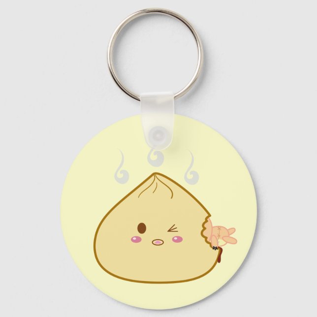 Kawaii "SioPao" Meatbun Attack Keychain (Front)