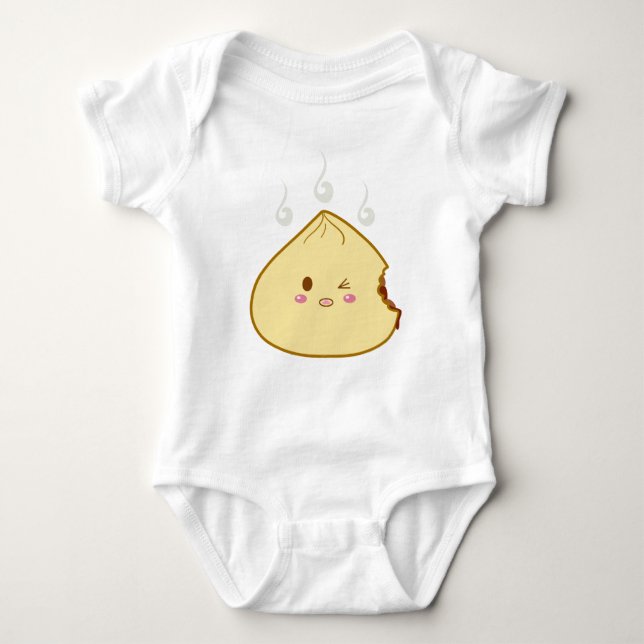 Kawaii "SioPao" Meatbun Bitemark Baby Bodysuit (Front)