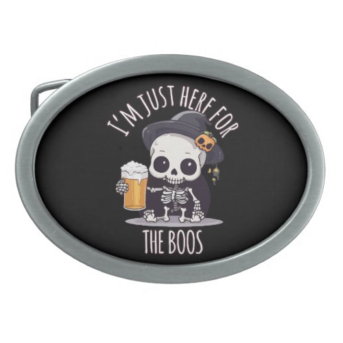 Kawaii Skeleton Halloween Oktoberfest Belt Buckle