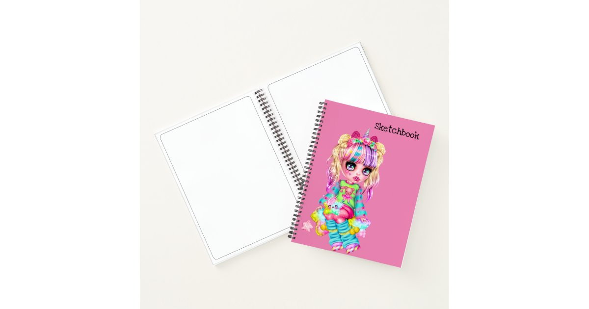 Kawaii sketchbook notebook