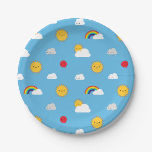 Kawaii Skies Paper Plates