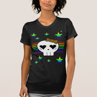 KAWAII SKULL RAINBOW STARS STRIPES T-Shirt
