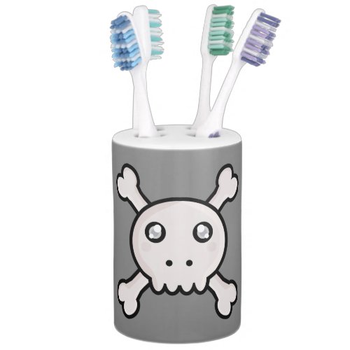 Kawaii skull toothbrush holders