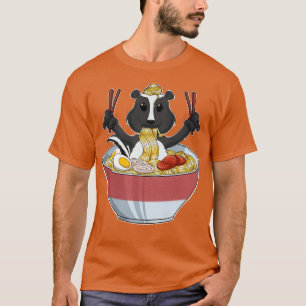 Kawaii Skunk Japanese Ramen Noodles I Otaku Anime  T-Shirt